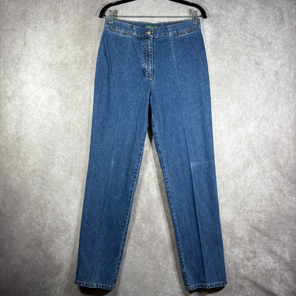 Vintage Lauren Jeans Co. Ralph Lauren Bareback Jeans Women 8 Tapered High Rise